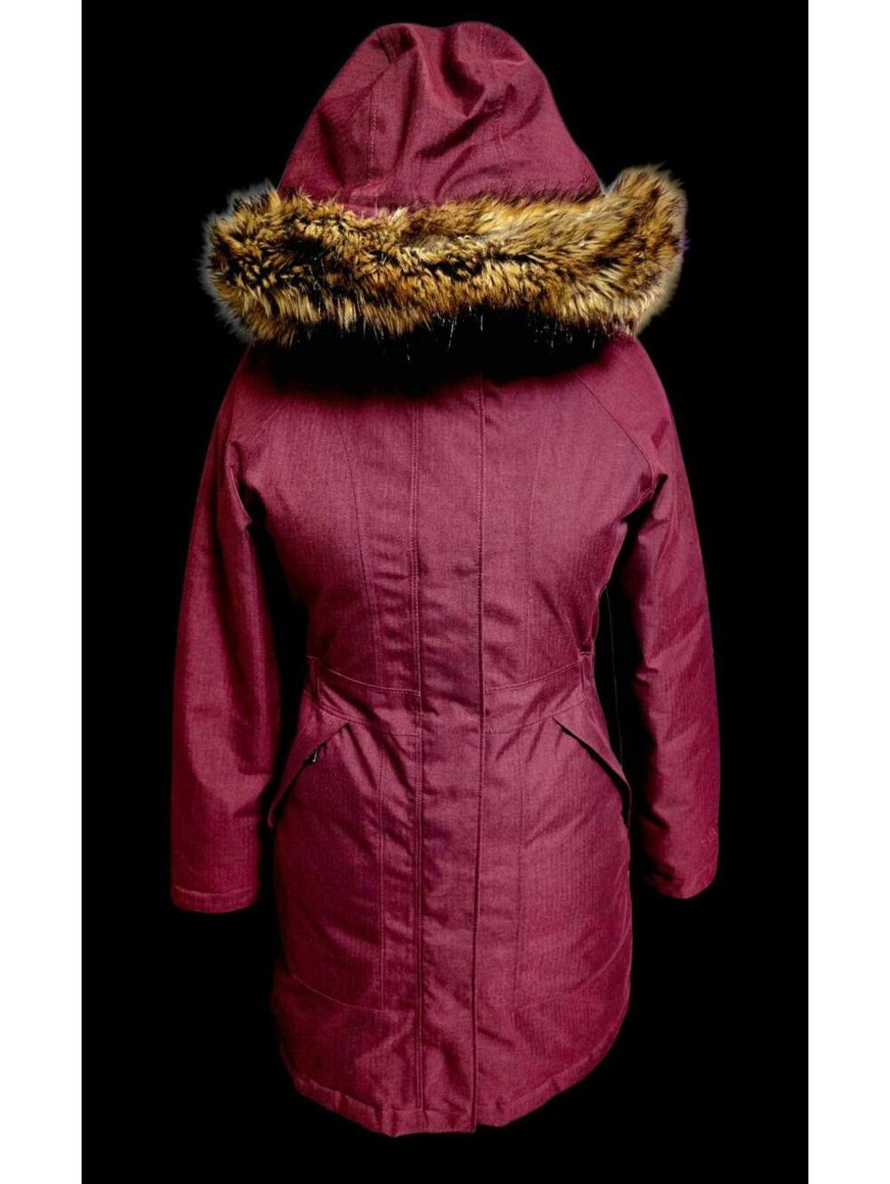 Women's Burgundy "The North Face" Artic Down Parka II Size Small
